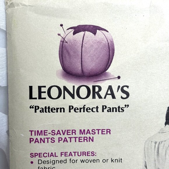 Couturier Sewing Pattern 111B Straight Leg Tailored Pants by Leonora Johnson Vtg - Picture 3 of 12